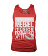 Rebel Musica Classic Tanks - Red | Green - CaribCreed (California) T-shirt Dispensary