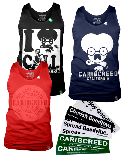 AmeriCali Tank Top Bundle - CaribCreed (California) T-shirt Dispensary