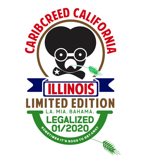 Original Classic - Illinois - CaribCreed (California) T-shirt Dispensary