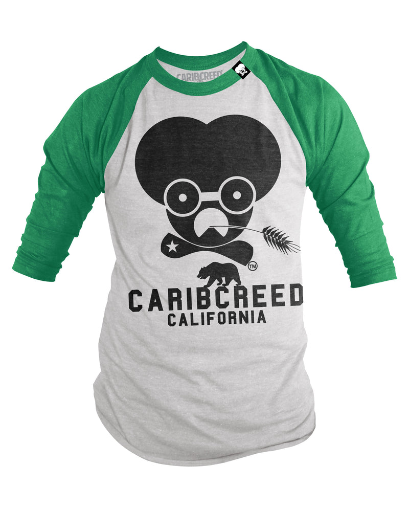 Original Raglan Classic - Green - CaribCreed (California) T-shirt Dispensary